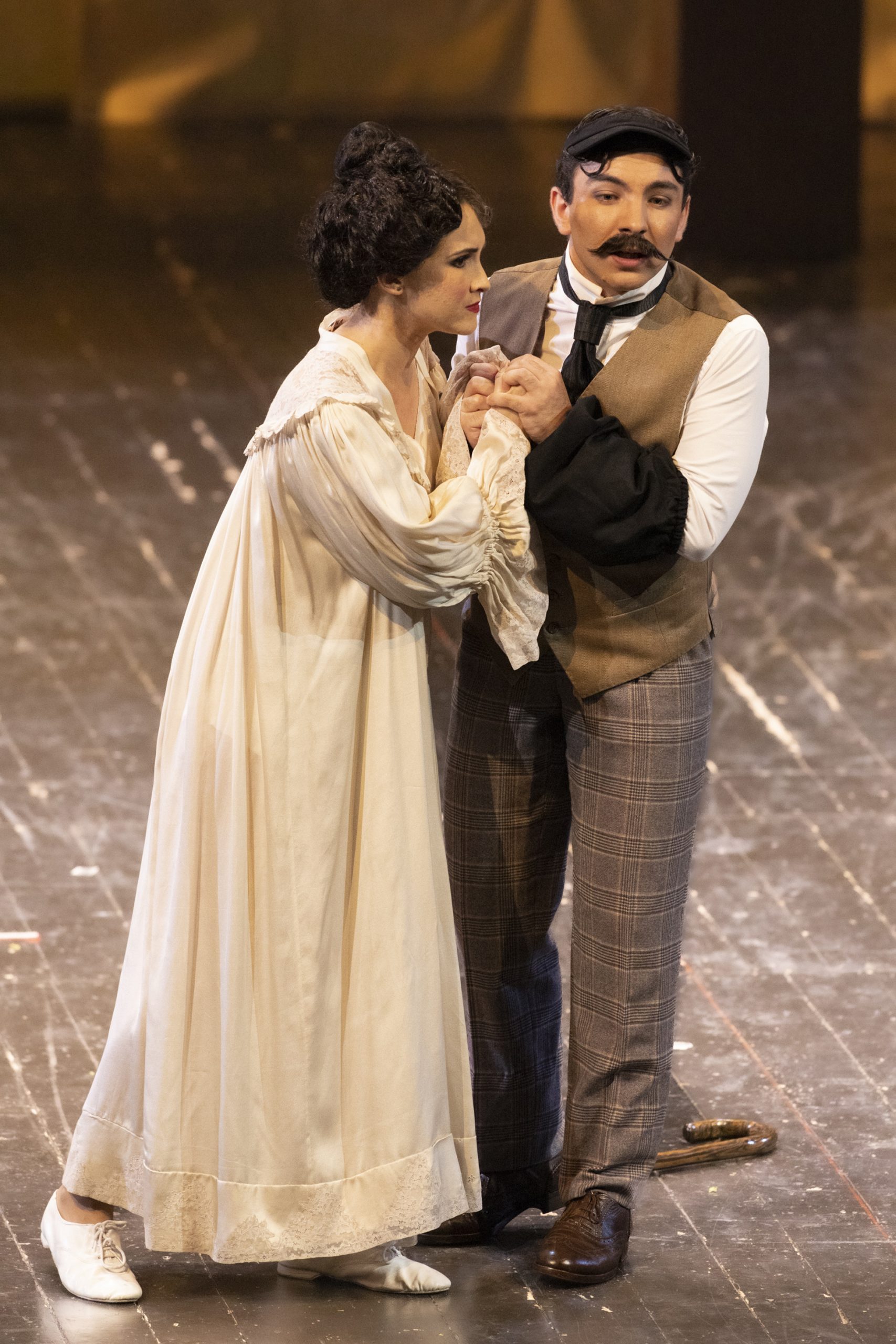 Il soprano Yulia Merkudinova nella rappresentazione operistica "Don Giovanni".