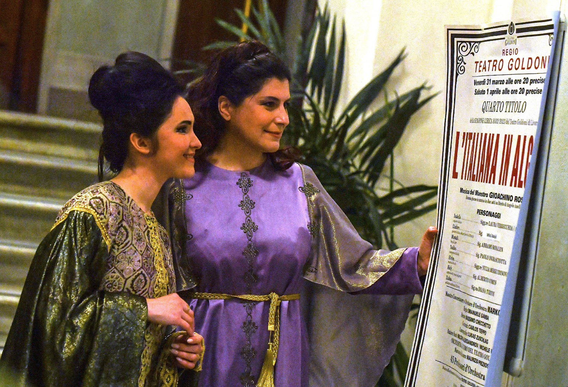 Il soprano Yulia Merkudinova nella rappresentazione operistica "L'Italiana in Algeri".